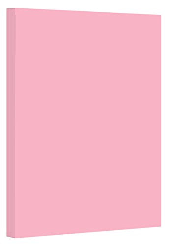 Pink Pastel Color Card Stock Paper, 67lb Cover Medium Weight Cardstock, for Arts & Crafts, Coloring, Announcements, Stationary Printing at School, Office, Home | 8.5 x 11 | 50 Sheets Per Pack - color: Pink