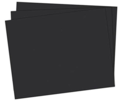 School Smart Railroad Poster Board Paper, 22 x 28 Inches, 6-Ply, Black, Pack of 25 - color: Black, size: 6-Ply, Pack of 25