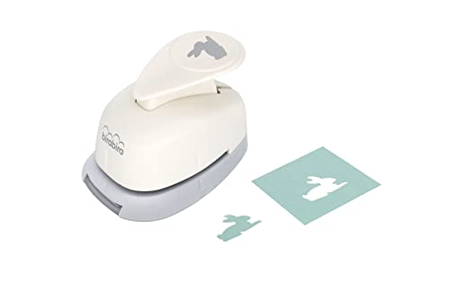 Bira Craft 5/8 inch Rabbit 2 Shape, Easter Punch, Lever Action Craft Punch for Paper Crafting Scrapbooking