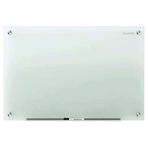 Quartet Glass Whiteboard, Non-Magnetic Dry Erase White Board, 4' x 3', Infinity, Frosted White (G4836F) - color: Frosted, size: 48"W x 36"H