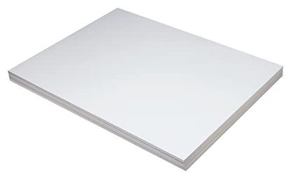 School Smart Pacon Heavyweight Tagboard, 18 x 24 Inches, 11 Pt, White, Pack of 100 (085498)