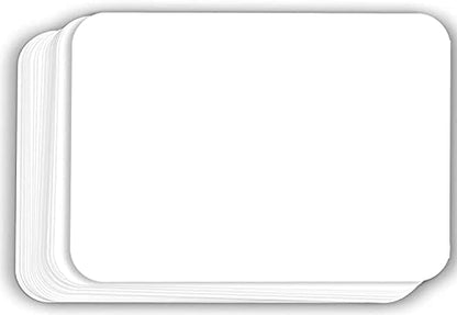 Hamilco White Cardstock Thick Paper - Blank Index Flash Note & Post Cards with Rounded Corners - Greeting Invitations Stationary 4 X 6" Heavy weight 100 lb Card Stock for Printer - 100 Pack - size: 4" x 6" cards