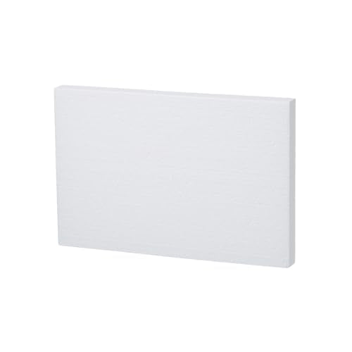 Crafare 12x4 Craft Foam Sheets Rectangle 8 Pack 1 Inch Thick Polystyrene Foam Blocks for Handmade Crafting Projects Sculptures Floral Arrangements Modeling Centerpieces