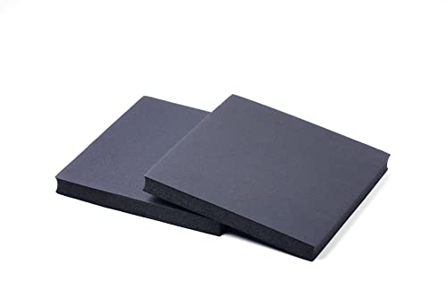 by Big UGGLY High-Density Foam Panels, Closed-Cell Insulation Foam Pads, Black, 12" X 12" X 1" (2 Pack)
