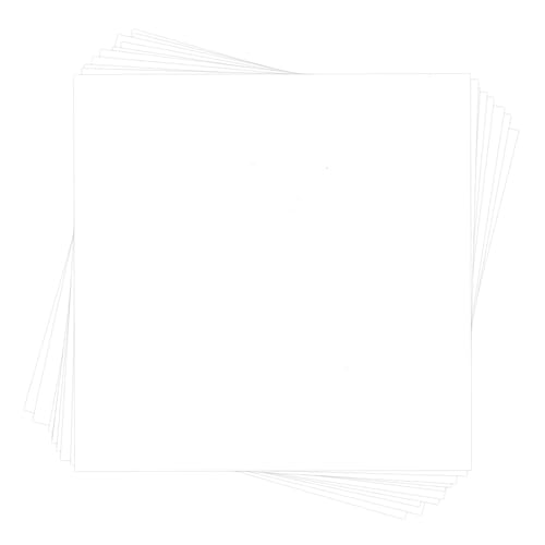 Textured White 15x19 Uncut Premium Mat Board - No Opening - 10 Mats - color: Textured White, size: 10 Mats