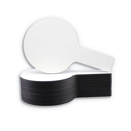 Flipside Products Mini Dry Erase Answer Paddle - Class(FLP10036), White, Pack of 12, 5 x 9 - style: 12 Pack
