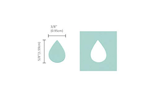 Bira Craft 5/8 inch Tear Drop 2 Droplets Shape Lever Action Craft Punch for Paper Crafting Scrapbooking