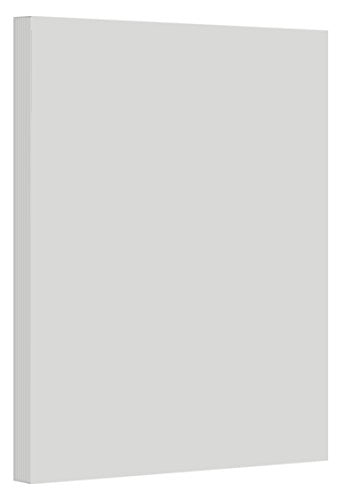 Gray Pastel Color Card Stock Paper, 67lb Cover Medium Weight Cardstock, for Arts & Crafts, Coloring, Announcements, Stationary Printing at School, Office, Home | 8.5 x 11 | 50 Sheets Per Pack - color: Gray