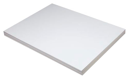 School Smart Pacon Heavyweight Tagboard, 18 x 24 Inches, 11 Pt, White, Pack of 100 (085498)
