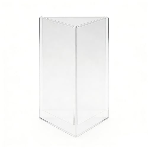 FixtureDisplays® 8.9 X 7.8 X 11.2" 3-Sided Acrylic Sign Holder Fits 8.5 x 11 Inch Signs Tabletop Promotion Sale Signage Holder 19118