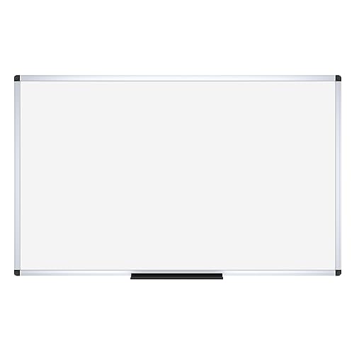 VIZ-PRO Dry Erase Board/Whiteboard, 60 x 48 Inches, Wall Mounted Board for School Office and Home 5' x 4' - size: 60"W x 48"H