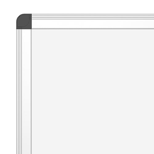 VIZ-PRO Dry Erase Board/Whiteboard, 60 x 48 Inches, Wall Mounted Board for School Office and Home 5' x 4' - size: 60"W x 48"H