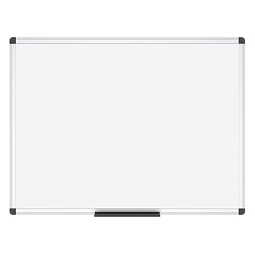 VIZ-PRO Dry Erase Board/Whiteboard, 36 X 24 Inches, Wall Mounted Board for School Office and Home - size: 36"W x 24"H