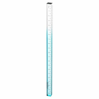 HARFINGTON Acrylic Clear Straight Rulers 20cm Metric Transparent Gradient Three-Dimensional Plastic Ruler Square Cube Measuring Tool for Classroom Office, Sky Blue - color: Sky Blue, size: 20cm