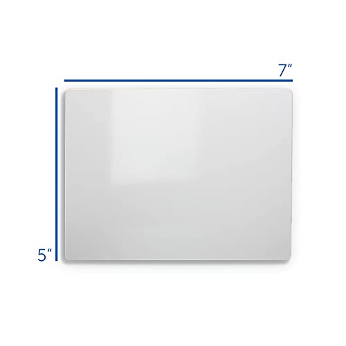 Flipside Products 5" x 7" Two-Sided Dry Erase White Boards, Classroom Pack, Double Sided Lapboard for Class, Reusable for Group Participation - 24 Pack - size: 7"W x 5"H, style: 24 Pack