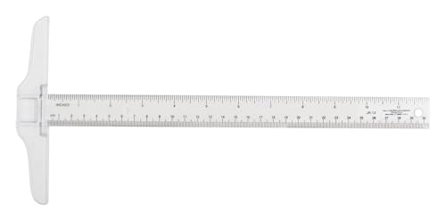 Westcott ‎JR-12 Small Plastic T-Square for Drawing, DIY, Crafts, 12In/30cm - size: 12 inches
