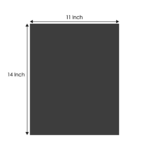 Golden State Art, 10 Pack 11x14 Uncut Photo Mat Matboard, Black Backing Board for Frame, Picture, Print - color: Black, size: 11x14 - 10 Pack