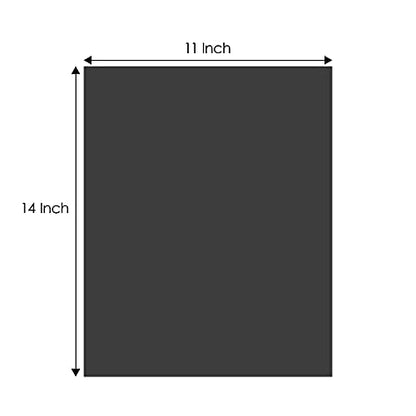 Golden State Art, 10 Pack 11x14 Uncut Photo Mat Matboard, Black Backing Board for Frame, Picture, Print - color: Black, size: 11x14 - 10 Pack