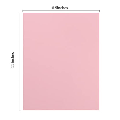 30 Sheets Cardstock Paper 8 1/2 x 11 Inches, Pink | For Crafts and Invitations - color: Pink