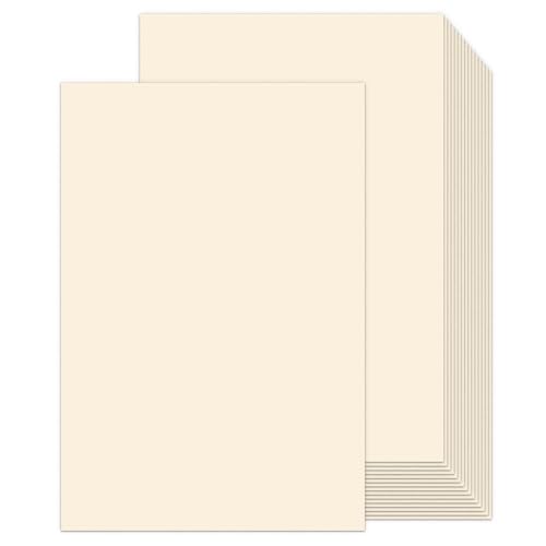 Cream Blank Cover Stock 11x17 100 Sheets Thick Card Stock, Goefun 80lb Ivory Heavyweight Legal Size Printer Paper for Arts and Crafts, Flyers, Menus, Posters - color: cream
