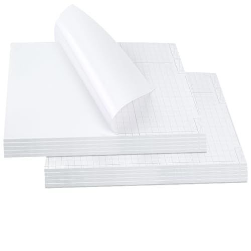 Mat Board Center, Pack of 10, 12X16 Self Adhesive Foam Board for Picture and Poster Mounting, Lightweight White Color Foam Board for Crafts, Artworks, 3/16 Inches Thick - size: 12x16