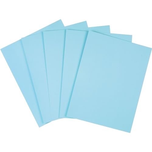 Staples Cover Stock Paper 67 lbs 8.5-Inch x 11-Inch Blue 250/Pack, For Office, School & Home - style: Blue