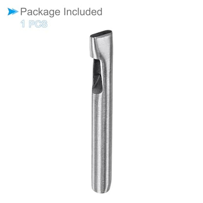 Hollow Punch, 4mm x 13mm Hole, 45# Steel Oval Shaped Gasket Tool - (Applications: for Leather DIY Leathercraft Wallet) - size: 4mm x 13mm