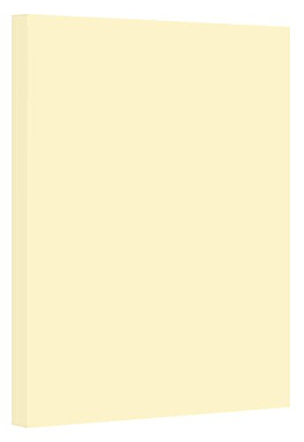 Ivory Pastel Color Card Stock Paper, 67lb Cover Medium Weight Cardstock, for Arts & Crafts, Coloring, Announcements, Stationary Printing at School, Office, Home | 8.5 x 11 | 50 Sheets Per Pack - color: Ivory