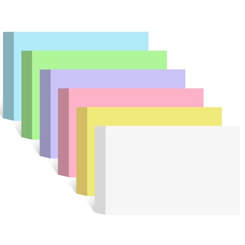 Colored Blank Index Cards 4x6 Inch Flash Cards Flashcards Heavyweight Note Cards for Studying School Office Supplies, 162 Count - color: 4x6 Multicolor