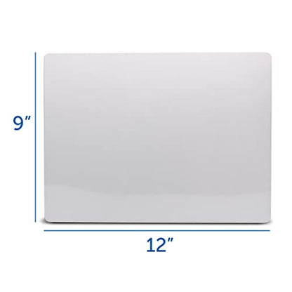 Flipside Products 9" x 12" Two-Sided Dry Erase White Boards, Classroom Pack, Double Sided Lapboard for Class, Reusable for Group Participation - 12 Pack - size: 12"W x 9"H, style: 12 Pack