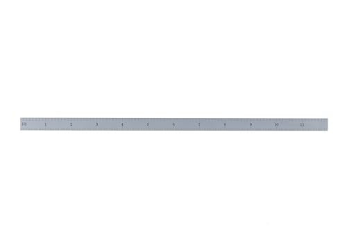 PEC Tools Steel Rule, 12 Inch, Flexible, 4R (1/8",1/16",1/32",1/64") Satin Chrome Finish, Made in USA - color: Carbon Steel-Flexible, size: 12"