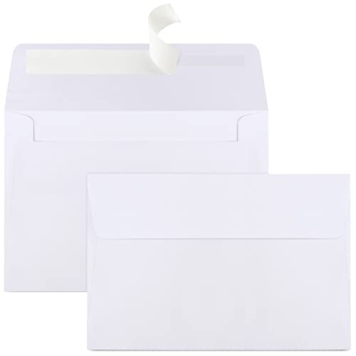 Joyberg 70 Packs A4 Envelopes, White, 4x6 Photo, Self Seal for Invitations, Weddings, Baby Shower, Photos, Postcards, Greeting Cards, Mailing - color: White, size: A4 (4.25x6.25in)