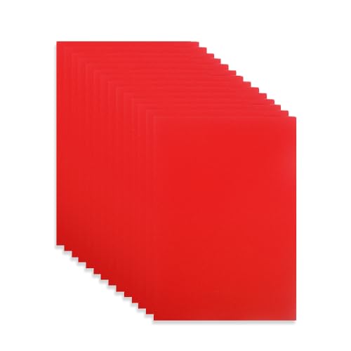 Red Glitter Cardstock, 250 GSM,15 Sheets, Glitter Paper for Crafts, Birthday and Wedding Party Decorations, Gift Box Packing and Other DIY Projects, 8 X 11.6 Inches (15 red) - color: 15 red