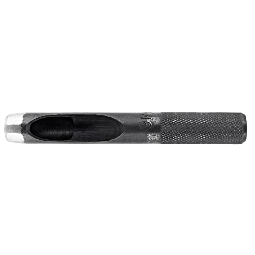 Bivethoi 9mm Gasket Punch, Carbon Steel Hollow Hole Cutter Tool, Watch Band Leather Hole Punch for Belts Fabric Canvas Paper Plastic Craft (Metric) - size: 9mm