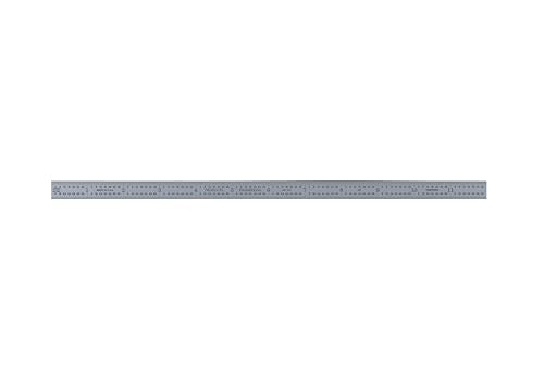 PEC Tools Steel Rule, 12 Inch, Flexible, 4R (1/8",1/16",1/32",1/64") Satin Chrome Finish, Made in USA - color: Carbon Steel-Flexible, size: 12"