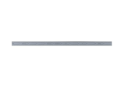 PEC Tools Steel Rule, 12 Inch, Flexible, 4R (1/8",1/16",1/32",1/64") Satin Chrome Finish, Made in USA - color: Carbon Steel-Flexible, size: 12"