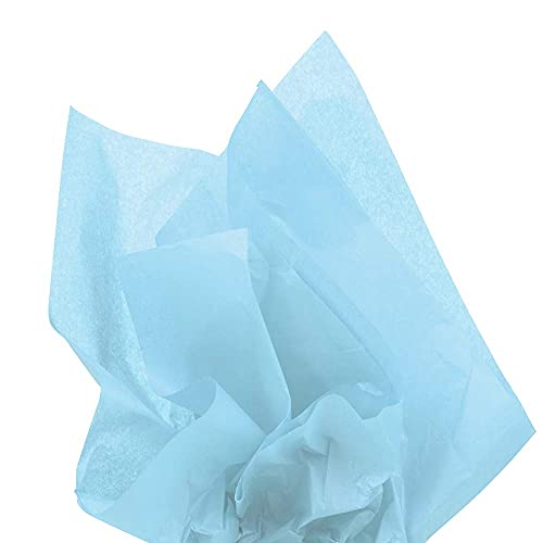 JAM PAPER Tissue Paper - Baby Blue - 10 Sheets/Pack - color: Baby Blue, size: 10 Count (Pack of 1)