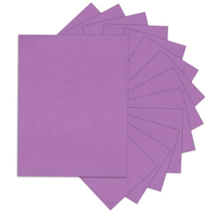 Purple Cardstock 8.5 x 11 80lb Halloween Card Stock For Printer, Goefun 24 Sheets Purple Construction Paper for Wedding Invitations, DIY Cards, Menus, Crafts - color: purple