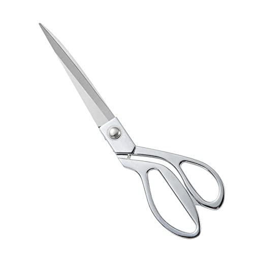 10.5" Ribbon Cutting Scissors Heavy Duty Metal Scissor for Ceremony Ribbon Cutting Professional Scissors for Special Events, Inaugurations & Ceremonies Sliver - color: Silver