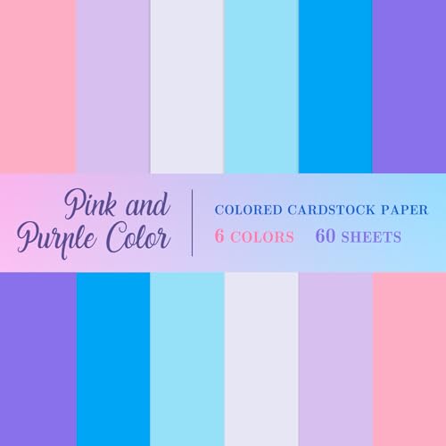 60 Sheets 8.5 x 11 Inch Winter Wonderland Christmas Card Stock Paper Blue Pink Purple Scrapbook Paper for Holiday Party Supplies, 65LB - color: blue, pink, purple
