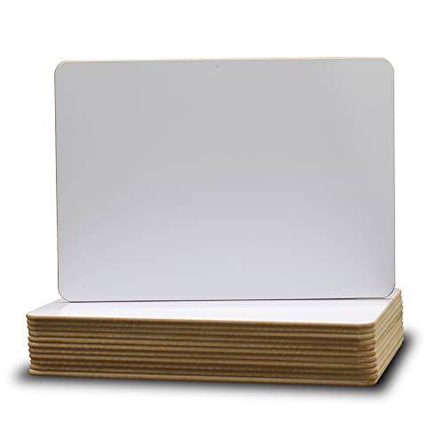 Flipside Products 9.5" x 12" Dry Erase White Boards, Classroom Pack, Single-Sided Lapboard for Class, Reusable for Group Participation - 12 Pack - size: 12"W x 9.5"H, style: 12 Pack