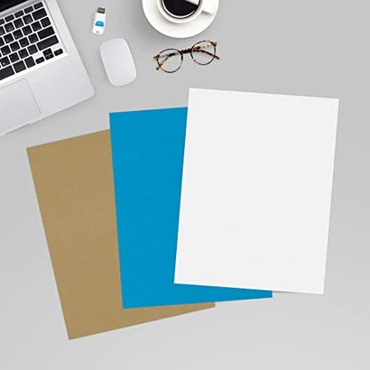 LUXPaper 8.5" x 11" Cardstock | Letter Size | White | 100lb. Cover | 50 Qty - color: White - 100lb.