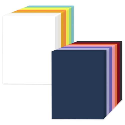140 Sheets Vibrant Color Cardstock Paper 8.5 x 11 Premium Weight 200gsm Assorted Color Card Stock Paper DIY Crafts School Supplies Invitation Greeting Cards Printer Paper 8.5 x 11 Colored Cardstock - color: 14 Colors - 140sheets, size: 140 Sheets