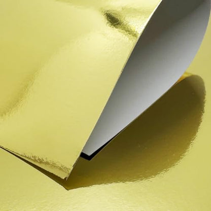 25 Sheets Metallic Gold Cardstock Paper Cardstock 8.5 x 11 Shimmer Sheets 250gsm/92lb Heavyweight Scrapbook Paper for Certificates, Invitations, Greeting Cards, Crafts, Graduations - color: Gold