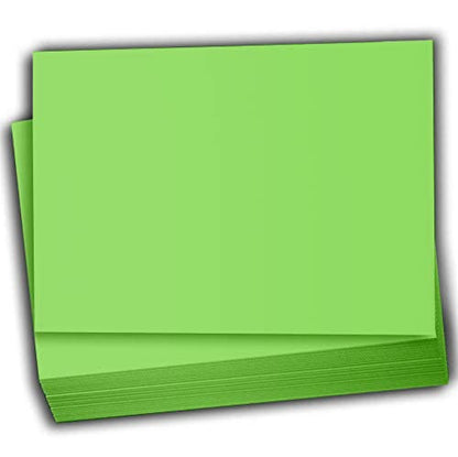 Hamilco Colored Scrapbook Cardstock Paper 5x7 Card Stock Paper 65 lb Cover 100 Pack (Green Apple) - color: Green Apple