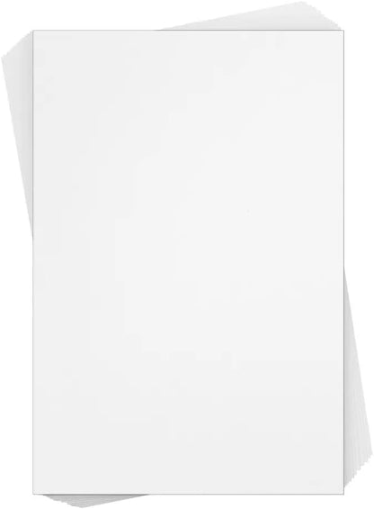 Reskid White Cardstock Thick Paper - Blank Heavy Weight 110 lb Cover Card Stock - 500 Pack (12x12, Inches)