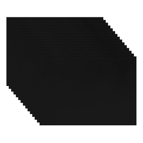 Guakicae 100 Sheets Black Cardstock 8.5 x 11 Certificate Paper, 300gsm/110lb Heavyweight Craft Paper Card Stock for Wedding Invitations, Greeting Cards, Postcards - color: Black, size: 8.5x11-100pcs