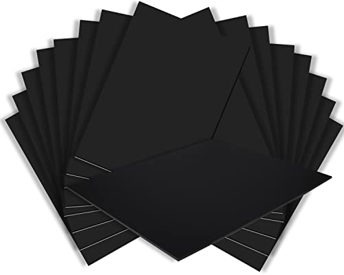 3/16" Black Foam Core Boards 8.5x11-100 Pack. Many Sizes Available. Acid Free Craft Poster Board for Signs, Buffered Presentations, School, Office and Art Projects - size: 8.5x11 100 Pack