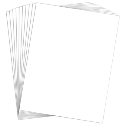 Heavy Weight 110lb Cover Cardstock White Certificate paper, Goefun 24 Pack White Card Stock 8.5x11 for Cards Making, Office Printing, Paper Crafting - color: White