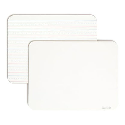 U Brands Dry Erase Lapboards, 10 Pack, 9" x 12", Double-Sided Small Whiteboards for School, Student Lapboards for Classroom, School & Homeschool Supplies, Portable Mini Whiteboard Set - style: 10 Count